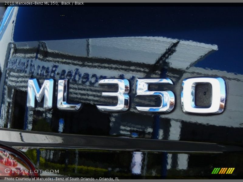 Black / Black 2010 Mercedes-Benz ML 350