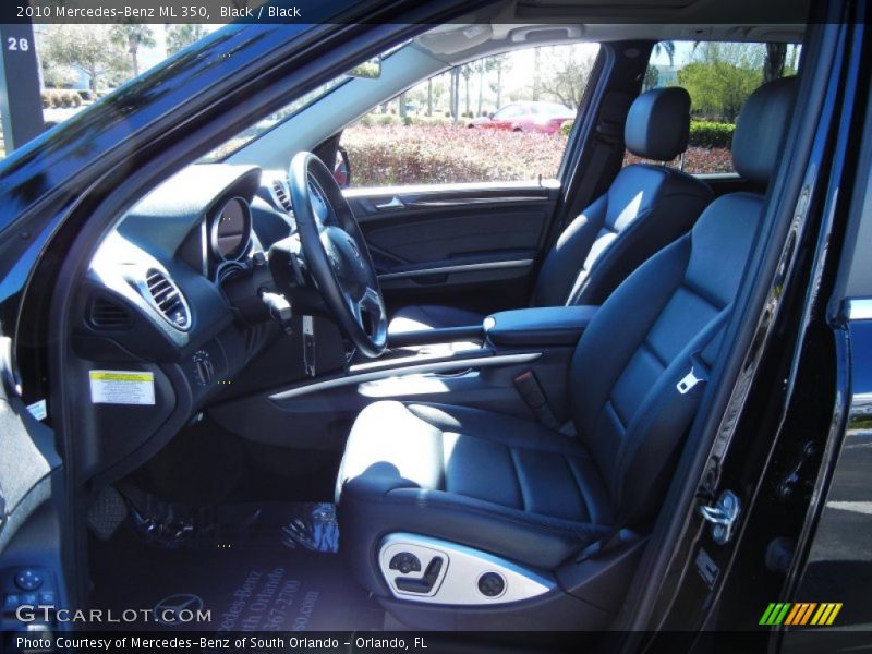Black / Black 2010 Mercedes-Benz ML 350