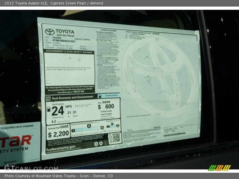 Cypress Green Pearl / Almond 2013 Toyota Avalon XLE