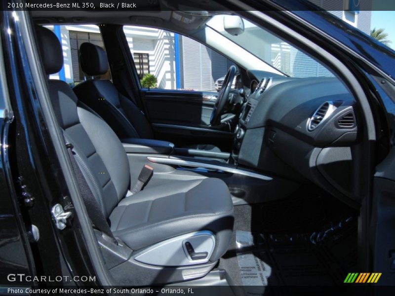 Black / Black 2010 Mercedes-Benz ML 350
