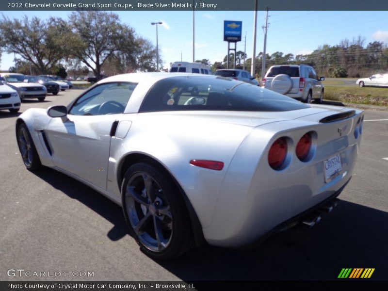 Blade Silver Metallic / Ebony 2012 Chevrolet Corvette Grand Sport Coupe