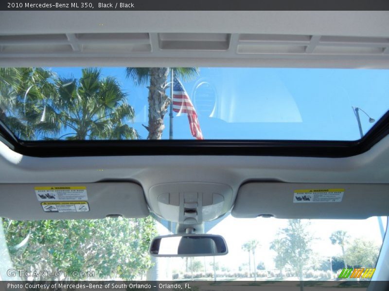 Black / Black 2010 Mercedes-Benz ML 350