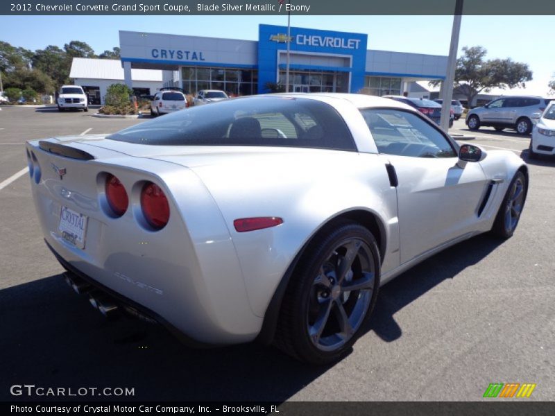 Blade Silver Metallic / Ebony 2012 Chevrolet Corvette Grand Sport Coupe