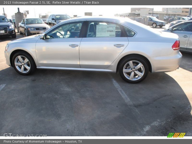 Reflex Silver Metallic / Titan Black 2013 Volkswagen Passat 2.5L SE