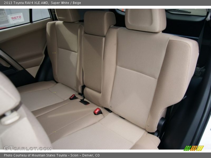 Rear Seat of 2013 RAV4 XLE AWD