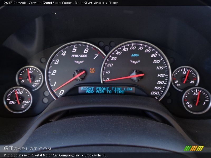 Blade Silver Metallic / Ebony 2012 Chevrolet Corvette Grand Sport Coupe