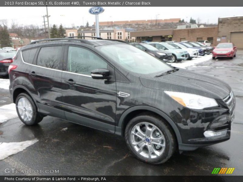 Tuxedo Black Metallic / Charcoal Black 2013 Ford Escape SEL 1.6L EcoBoost 4WD