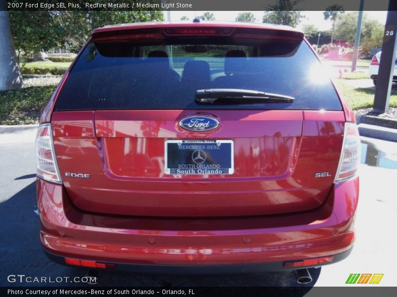 Redfire Metallic / Medium Light Stone 2007 Ford Edge SEL Plus