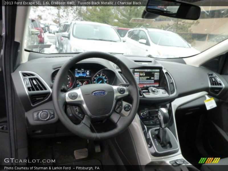 Tuxedo Black Metallic / Charcoal Black 2013 Ford Escape SEL 1.6L EcoBoost 4WD