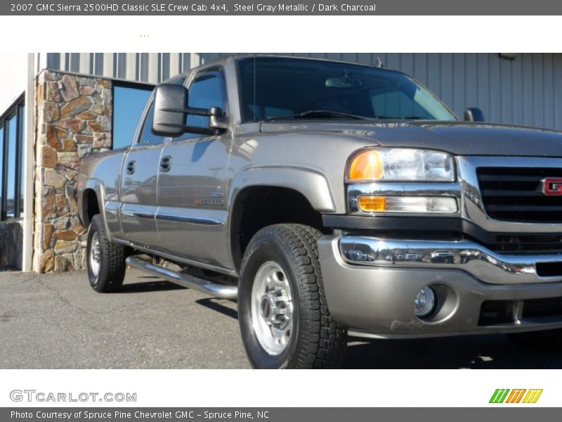 Steel Gray Metallic / Dark Charcoal 2007 GMC Sierra 2500HD Classic SLE Crew Cab 4x4