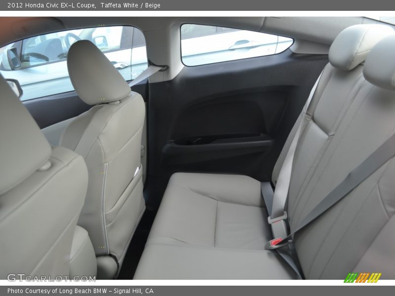 Taffeta White / Beige 2012 Honda Civic EX-L Coupe