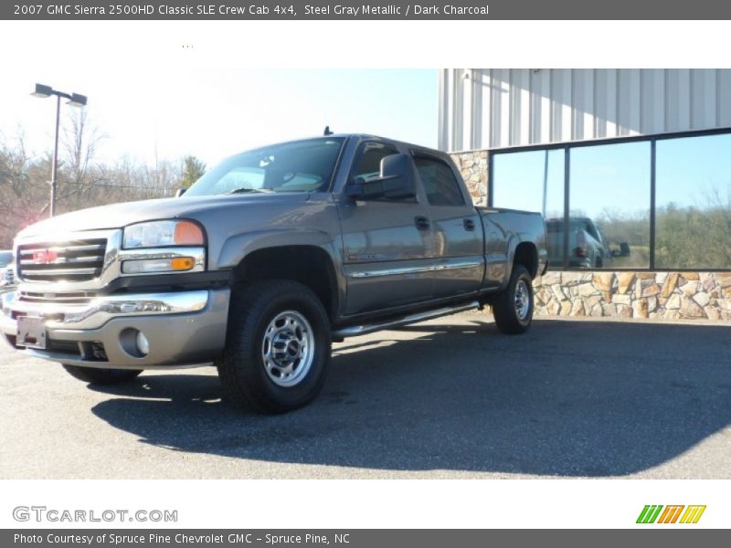 Steel Gray Metallic / Dark Charcoal 2007 GMC Sierra 2500HD Classic SLE Crew Cab 4x4
