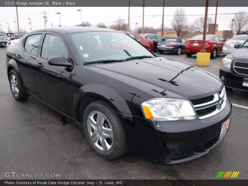 Black / Black 2012 Dodge Avenger SE