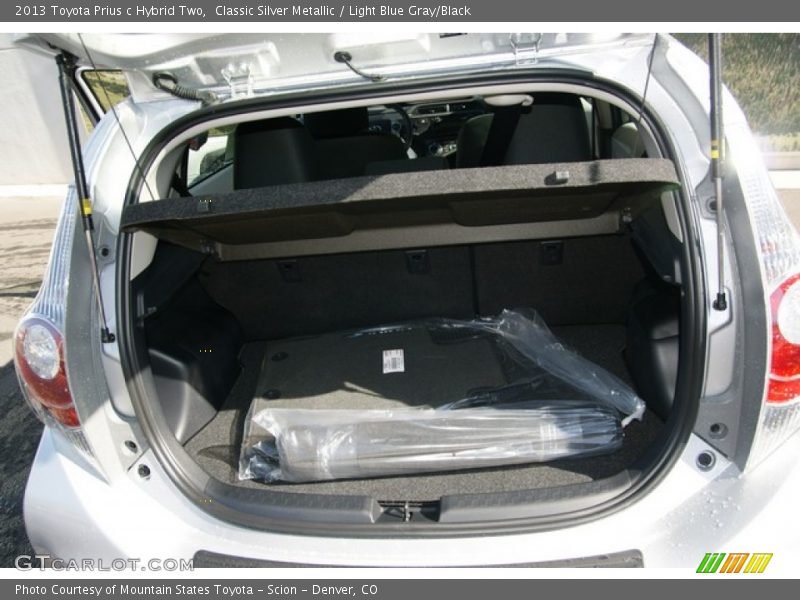 Classic Silver Metallic / Light Blue Gray/Black 2013 Toyota Prius c Hybrid Two