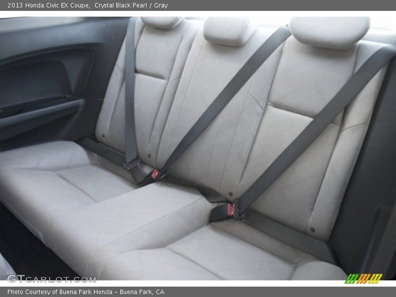 Crystal Black Pearl / Gray 2013 Honda Civic EX Coupe