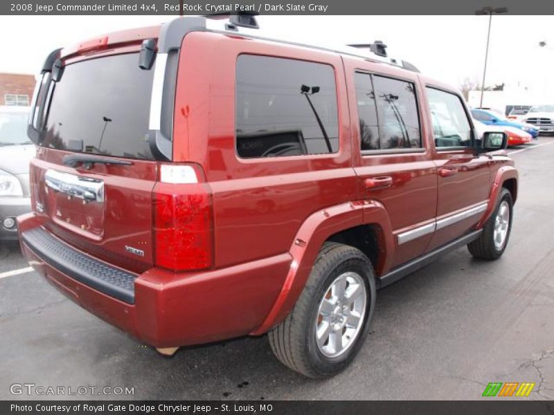 Red Rock Crystal Pearl / Dark Slate Gray 2008 Jeep Commander Limited 4x4