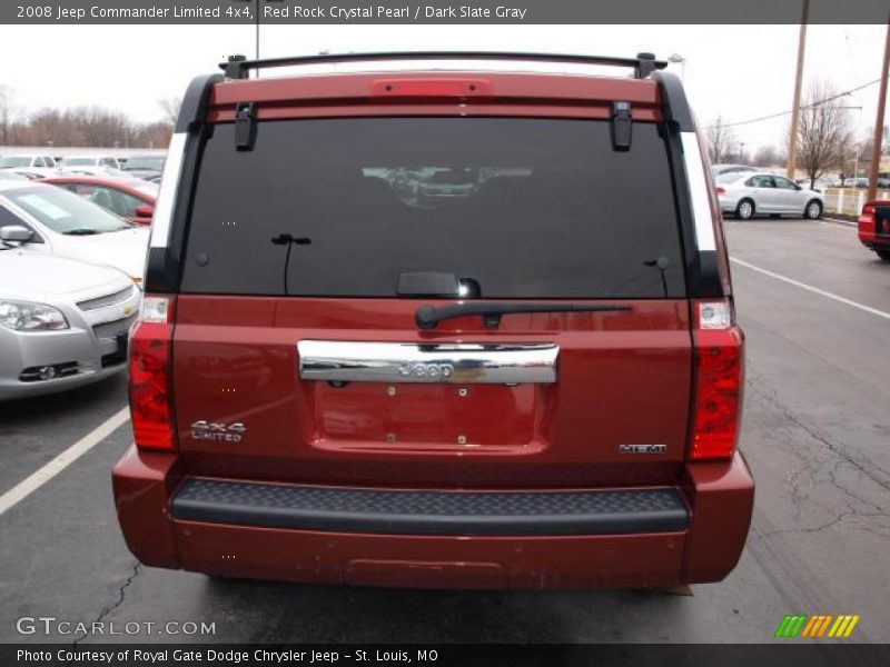 Red Rock Crystal Pearl / Dark Slate Gray 2008 Jeep Commander Limited 4x4