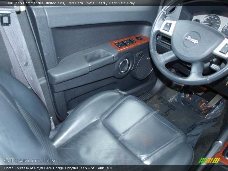 Red Rock Crystal Pearl / Dark Slate Gray 2008 Jeep Commander Limited 4x4