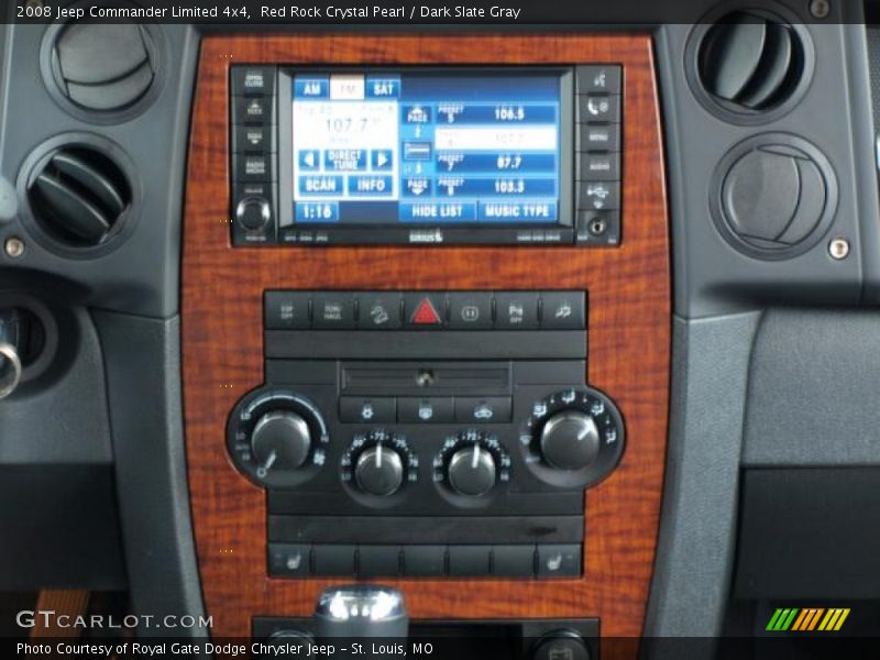 Red Rock Crystal Pearl / Dark Slate Gray 2008 Jeep Commander Limited 4x4