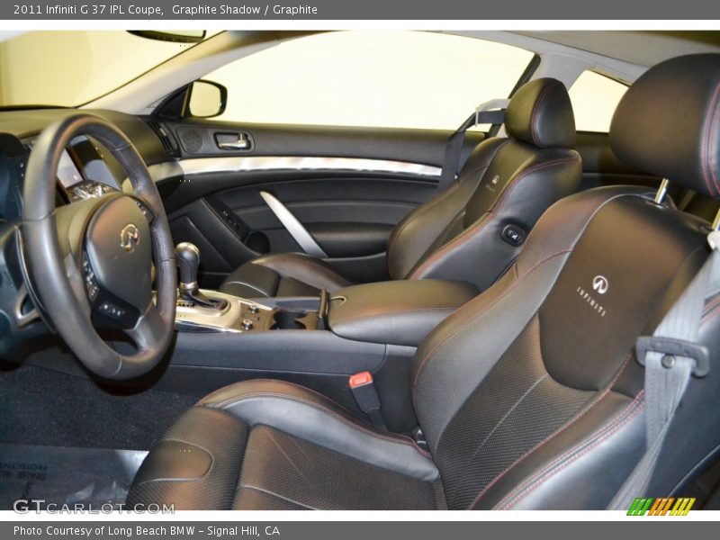 Front Seat of 2011 G 37 IPL Coupe