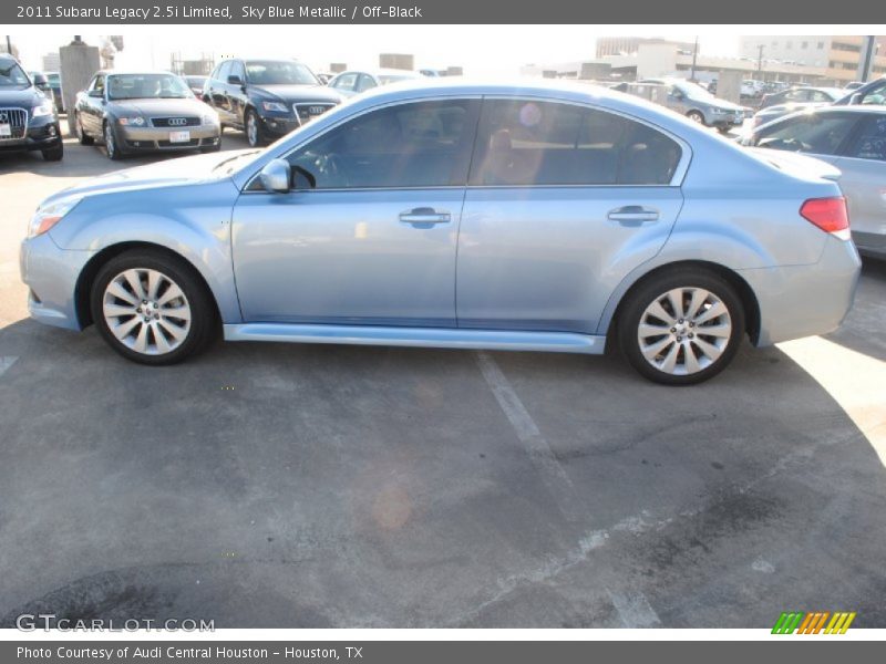 Sky Blue Metallic / Off-Black 2011 Subaru Legacy 2.5i Limited