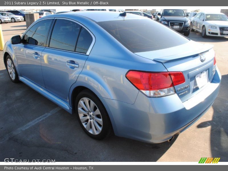 Sky Blue Metallic / Off-Black 2011 Subaru Legacy 2.5i Limited