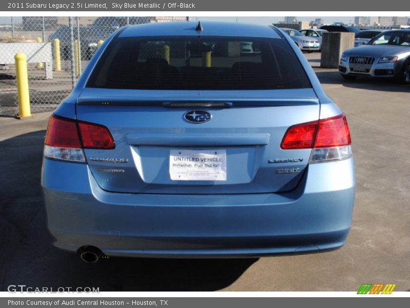 Sky Blue Metallic / Off-Black 2011 Subaru Legacy 2.5i Limited