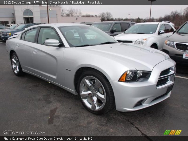 Bright Silver Metallic / Black/Light Frost Beige 2012 Dodge Charger R/T