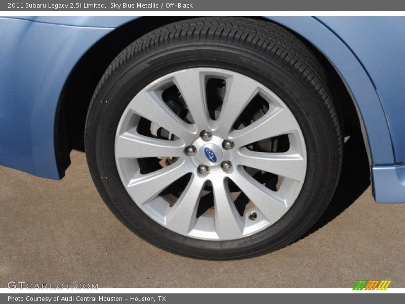 Sky Blue Metallic / Off-Black 2011 Subaru Legacy 2.5i Limited