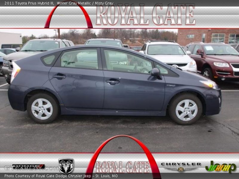 Winter Gray Metallic / Misty Gray 2011 Toyota Prius Hybrid III