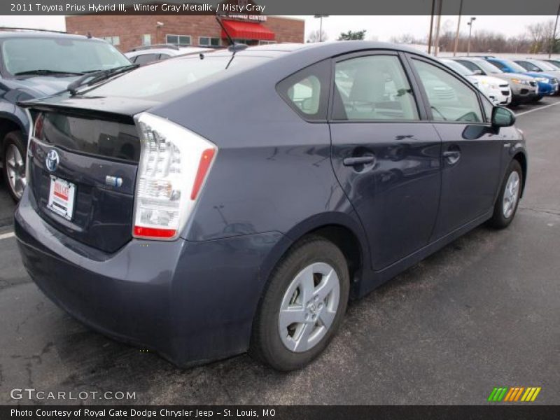 Winter Gray Metallic / Misty Gray 2011 Toyota Prius Hybrid III