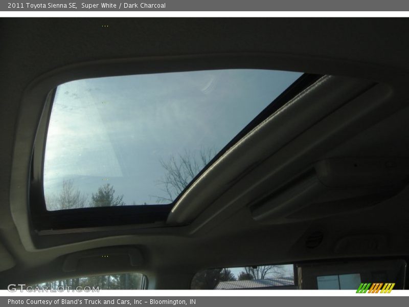 Super White / Dark Charcoal 2011 Toyota Sienna SE