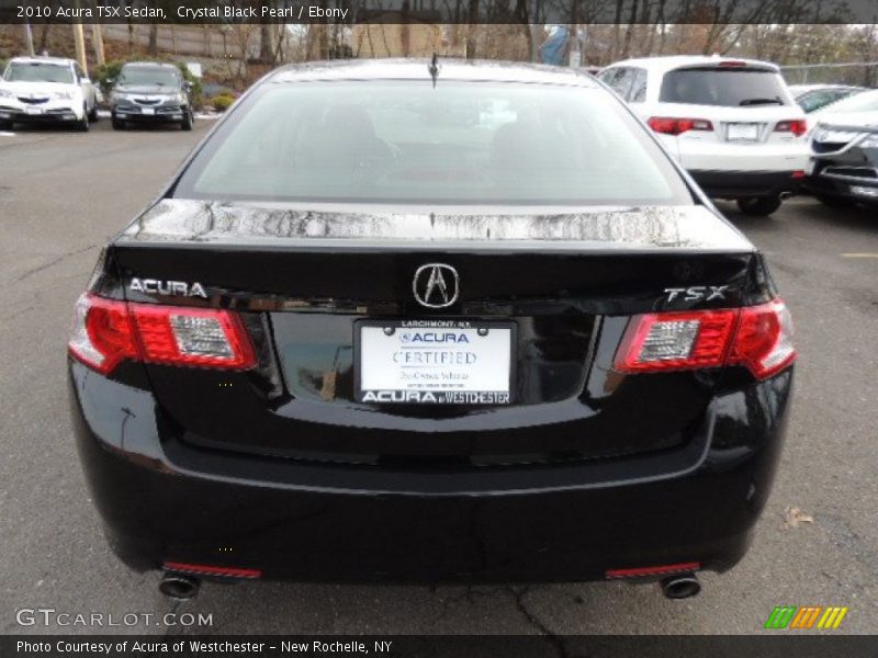 Crystal Black Pearl / Ebony 2010 Acura TSX Sedan