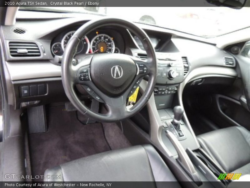 Crystal Black Pearl / Ebony 2010 Acura TSX Sedan