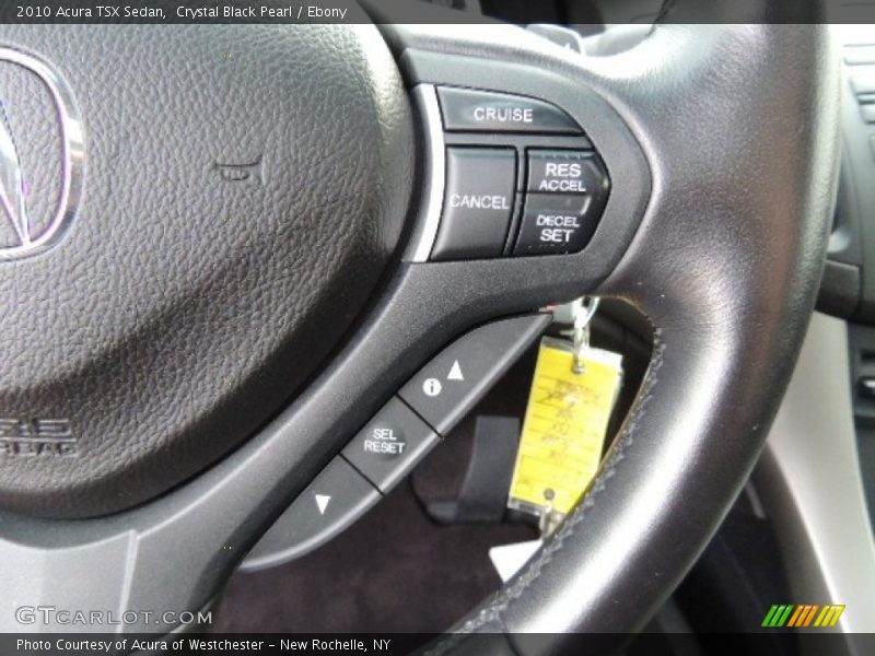 Crystal Black Pearl / Ebony 2010 Acura TSX Sedan