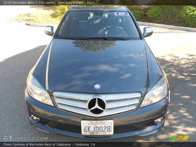 Steel Grey Metallic / Black 2010 Mercedes-Benz C 300 Luxury