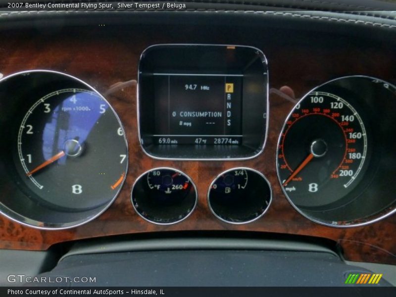  2007 Continental Flying Spur   Gauges