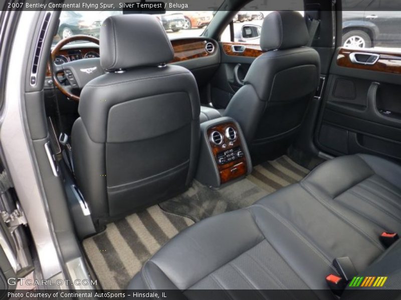 Rear Seat of 2007 Continental Flying Spur 