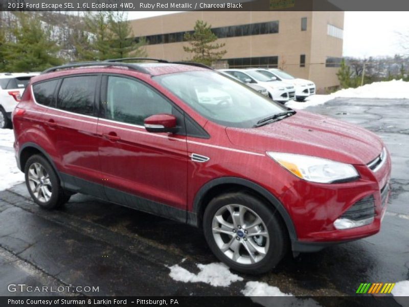 Ruby Red Metallic / Charcoal Black 2013 Ford Escape SEL 1.6L EcoBoost 4WD