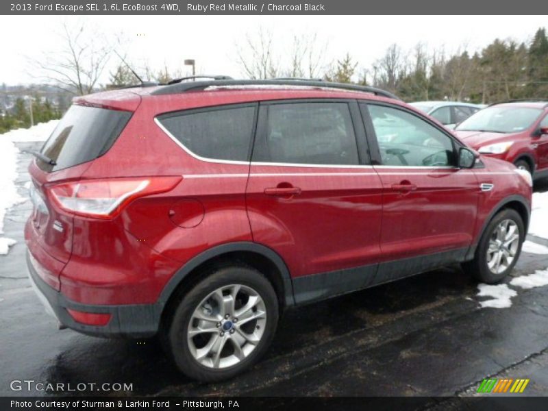 Ruby Red Metallic / Charcoal Black 2013 Ford Escape SEL 1.6L EcoBoost 4WD