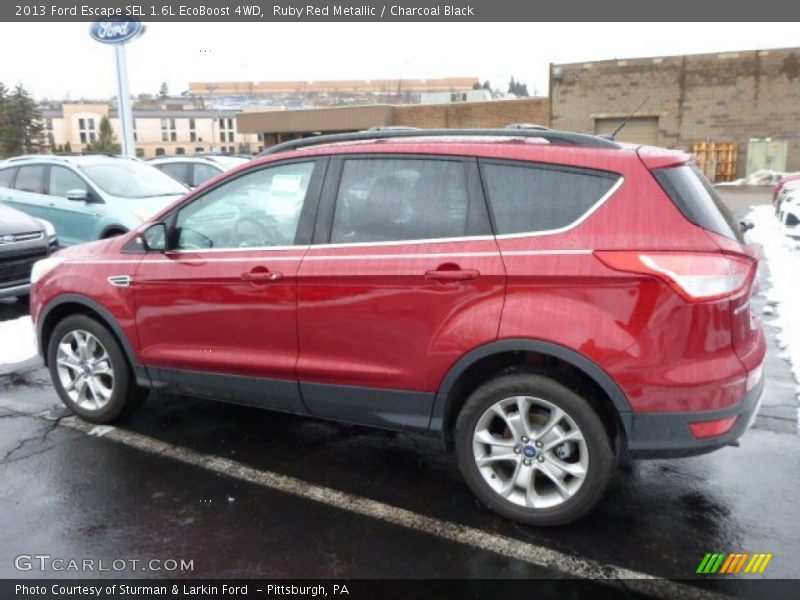 Ruby Red Metallic / Charcoal Black 2013 Ford Escape SEL 1.6L EcoBoost 4WD