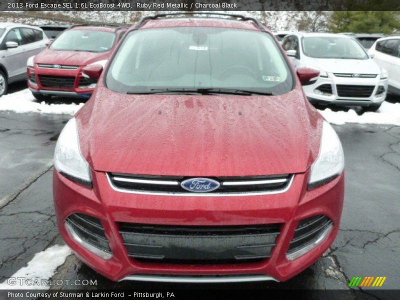Ruby Red Metallic / Charcoal Black 2013 Ford Escape SEL 1.6L EcoBoost 4WD