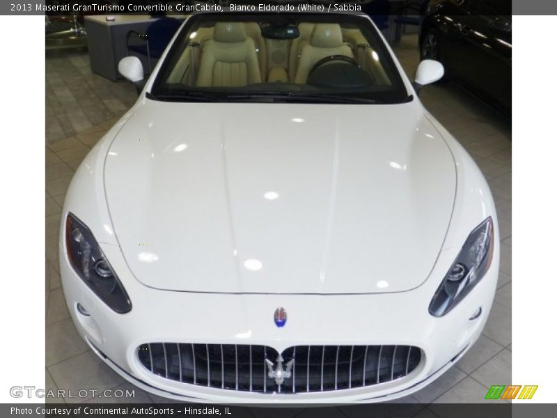 Bianco Eldorado (White) / Sabbia 2013 Maserati GranTurismo Convertible GranCabrio