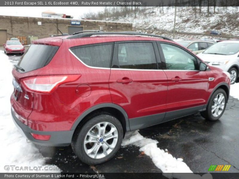 Ruby Red Metallic / Charcoal Black 2013 Ford Escape SEL 1.6L EcoBoost 4WD