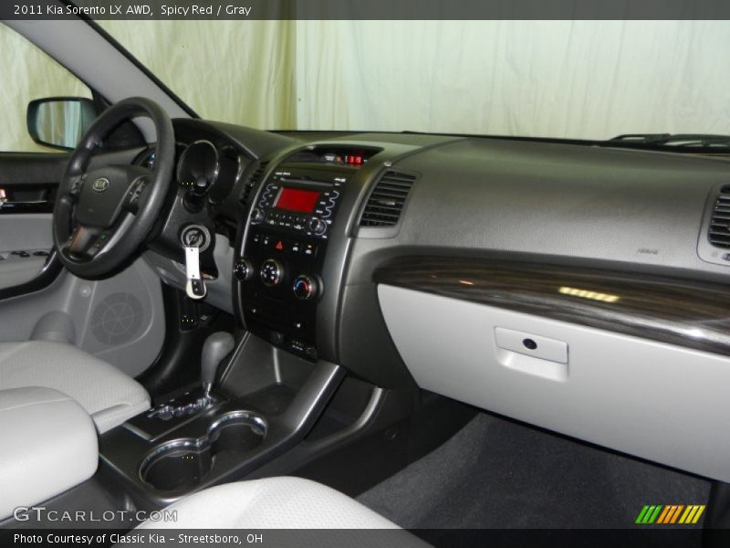 Spicy Red / Gray 2011 Kia Sorento LX AWD