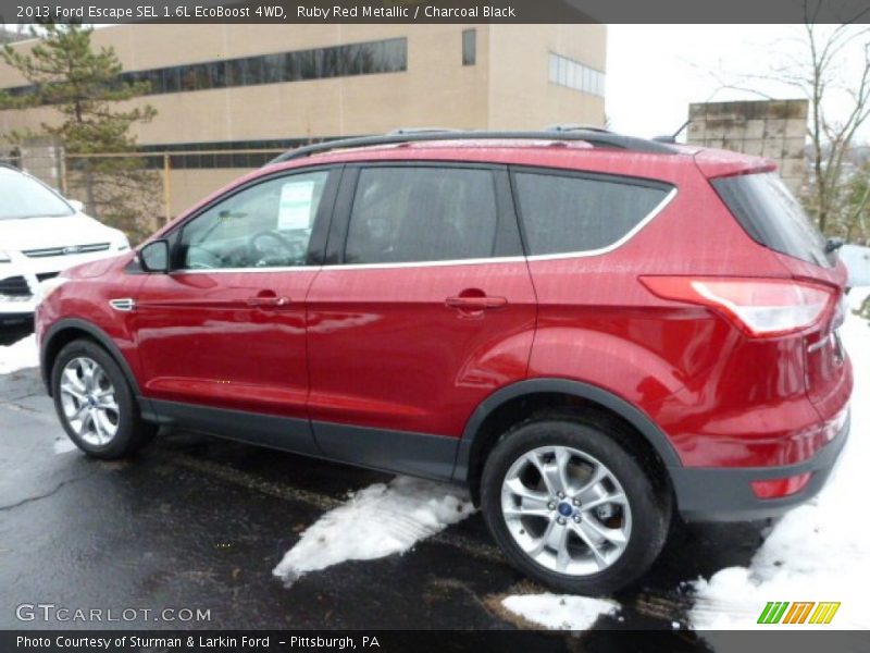 Ruby Red Metallic / Charcoal Black 2013 Ford Escape SEL 1.6L EcoBoost 4WD