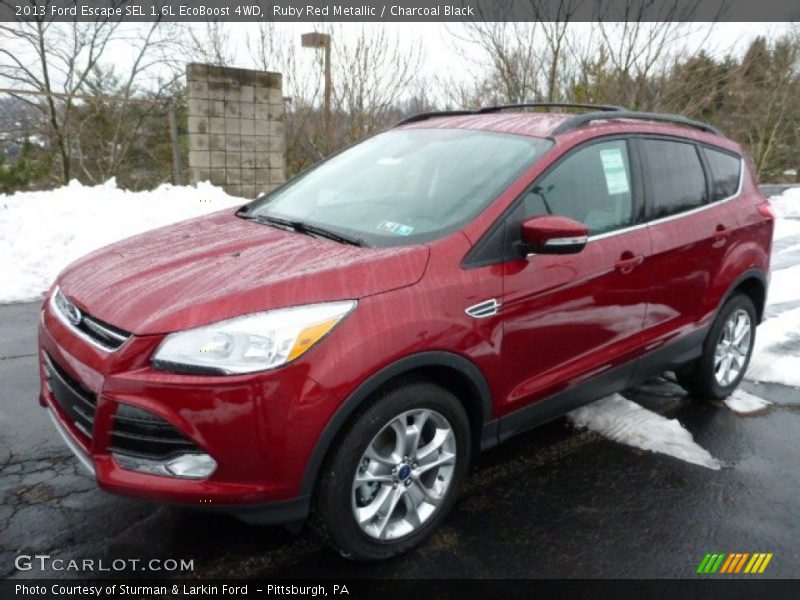 Ruby Red Metallic / Charcoal Black 2013 Ford Escape SEL 1.6L EcoBoost 4WD