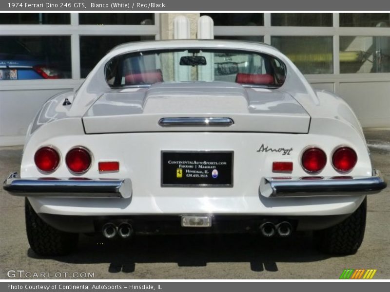 Bianco (White) / Red/Black 1974 Ferrari Dino 246 GTS