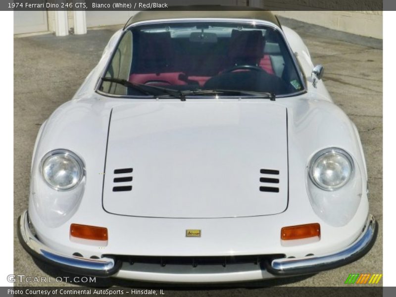 Bianco (White) / Red/Black 1974 Ferrari Dino 246 GTS