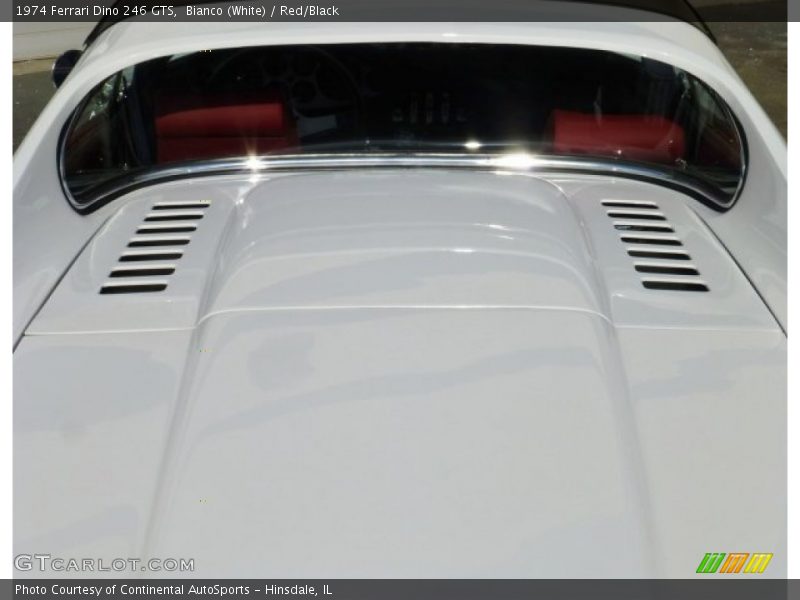 Bianco (White) / Red/Black 1974 Ferrari Dino 246 GTS